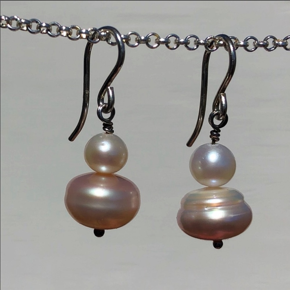 Hand Made Pearl Earrings
